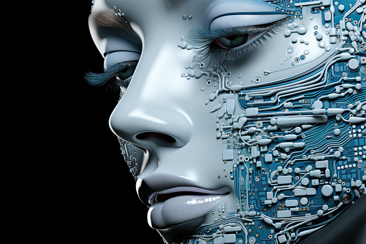 ai, artificial intelligence, circuit board, smart assistant, machine learning, innovation, futuristic, technology, digital, robotics, woman, computer, science, ai generated